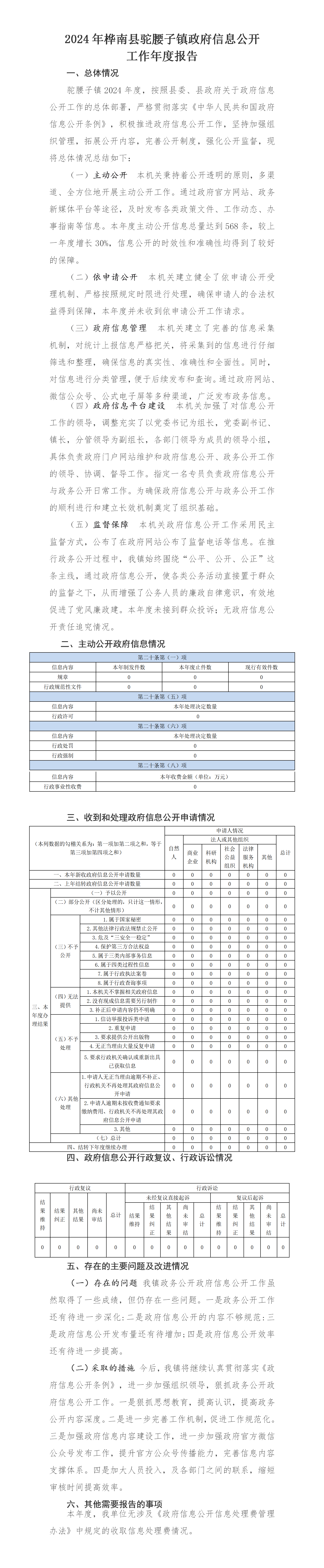 2024年驼腰子镇政府信息公开工作年度报告.png